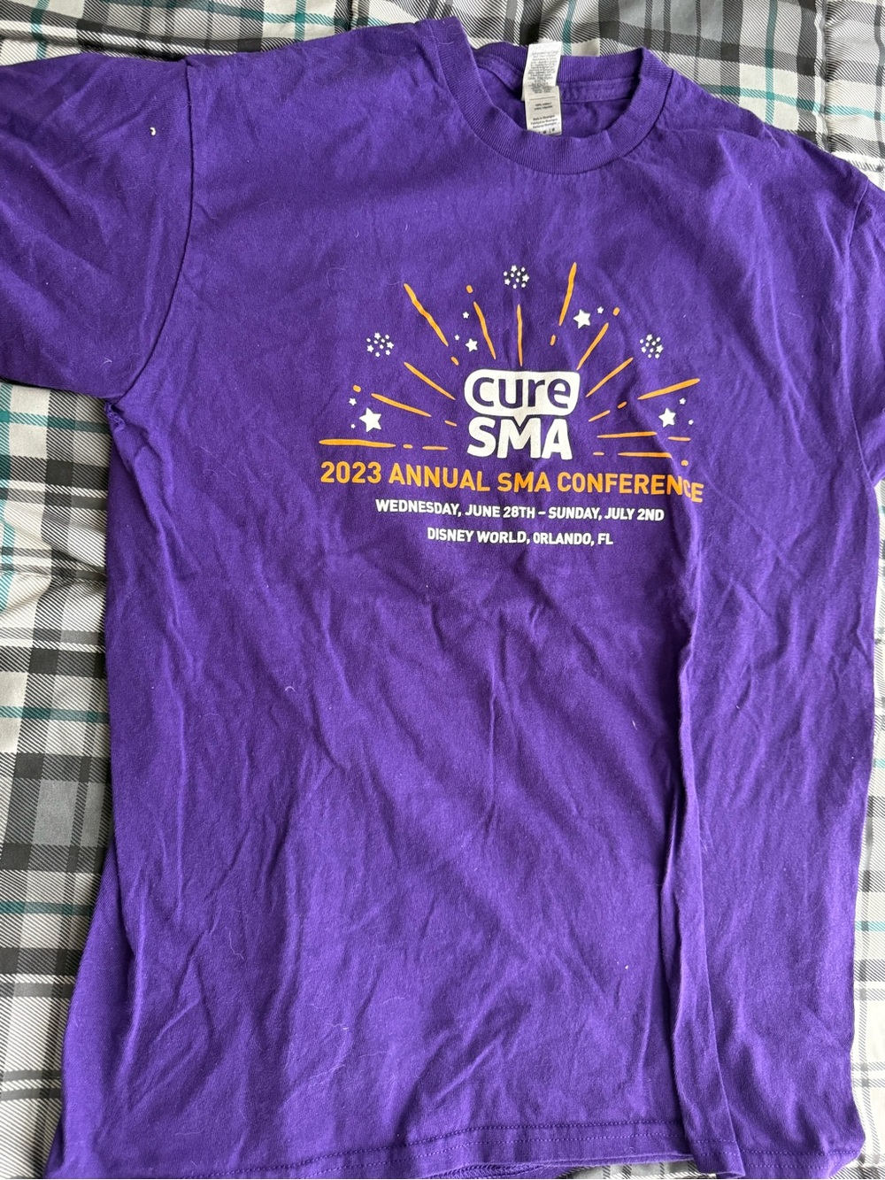 CureSMA Annual Conference T-Shirt | Men’s Medium | Orlando Disney Event Tee